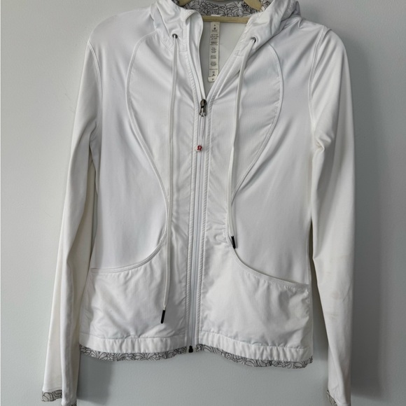 Lululemon Women's White Hooded Jacket - Picture 1 of 17